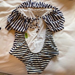 Lolli strapless one piece swimsuit size M